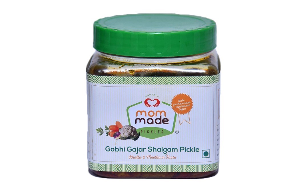 Mom Made Pickles Gobhi Gajar Shalgam Pickle    Plastic Jar  500 grams